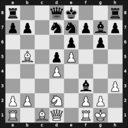 1968 Skopje/Ohrid – Round 6 – Matulovic, Milan – 1/2-1/2 – Parma, Bruno – G50