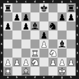 1968 Toth Memorial – Round 9 – Dely, Peter – 1/2-1/2 – Bilek, Istvan – G34