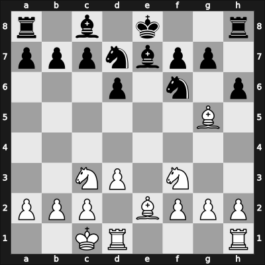 1968 Toth Memorial – Round 14 – Dely, Peter – 1/2-1/2 – Hennings, Artur – G55