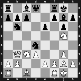 1968 URS Team Ch – Round 1 – Shamkovich, Leonid – 0-1 – Polugaevsky, Lev – G19