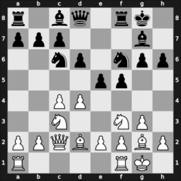 1968 URS Team Ch – Round 1 – Borisenko, Georgy K – 1/2-1/2 – Gaprindashvili, Nona – G44