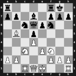 1969 Athens zt – Round 13 – Matulovic, Milan – 1/2-1/2 – Hort, Vlastimil – G64