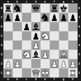 1969 Belgrade – Round 4 – Botvinnik, Mikhail – 1-0 – Kurajica, Bojan – G9