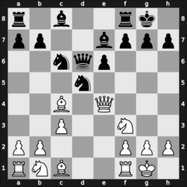 1969 Belgrade – Round 6 – Matulovic, Milan – 1/2-1/2 – Geller, Efim P – G15