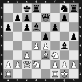 1969 Budapest – Round 1 – Adorjan, Alex – 1/2-1/2 – Karpov, Aleksandr – G20