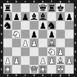 1969 Budapest ch-HUN – Round 1 – Bilek, Istvan – 1/2-1/2 – Farago, Ivan – G4