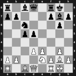 1969 Budapest ch-HUN – Round 1 – Szekely, Mihaly – 1/2-1/2 – Adorjan, Andras – G11