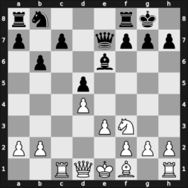 1969 Buesum – Round 13 – Gligorić, Svetozar – 1/2-1/2 – Huebner, Robert – G55