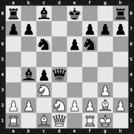 1969 Buesum – Round 11 – Ivkov, Borislav – 1/2-1/2 – Gligorić, Svetozar – G29