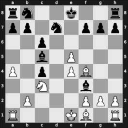 1969 DSV-Turnier – Round 8 – Vukic, Milan – 1/2-1/2 – Radovici, Corvin – G41