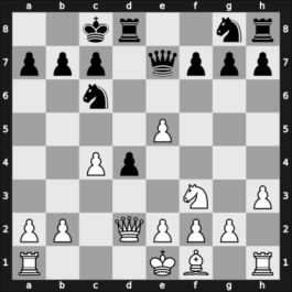 1969 Danmarksmesterskabet – Round 1 – Jakobsen, Ole – 1/2-1/2 – Moe, Mogens – G1