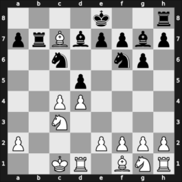 1969 Danmarksmesterskabet – Round 5 – Brinck-Claussen, Bjorn – 1/2-1/2 – Fihl Jensen, Frode – G9