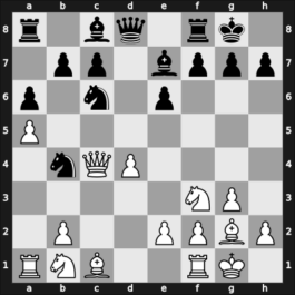 1969 Danmarksmesterskabet – Round 6 – Norby, Peter H. – 1/2-1/2 – Jakobsen, Ole – G11