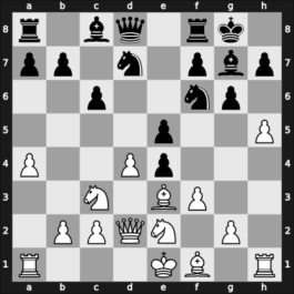 1969 FRG Ch Koenigsfeld GER – Round 12 – Rautenberg, Wilhelm – 0-1 – Dornieden, Manfred, Dr. – G33