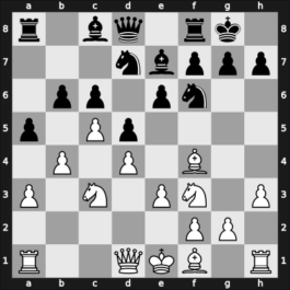 1969 Amsterdam (IBM) – Round 6 – Portisch, Lajos – 1-0 – Hartoch, Robert G – G21