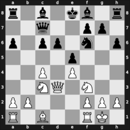 1969 IBM I – Round 8 – Vasiukov, Evgeni – 1/2-1/2 – Kavalek, Lubomir – G30