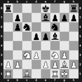 1969 Icelandic Chess Cham – Round 9 – Olafsson, Fridrik – 1-0 – Jonsson, Halldor – G10