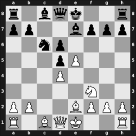 1969 JUG-URS – Round 1 – Nicevski, Risto – 1/2-1/2 – Vasiukov, Evgeni – G14