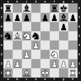 1969 Mar del Plata zt – Round 1 – Acosta Garcia, Rafael Isaac – 1/2-1/2 – Mecking, Henrique – G11
