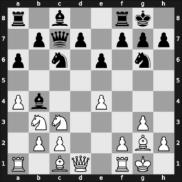 1969 Mar del Plata zt – Round 1 – Aguilera Rocha, Angelina – 1/2-1/2 – Bronstein, Luis Marcos – G28