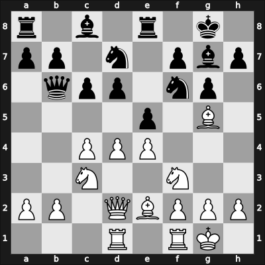 1969 Moskou ch-URS – Round 1 – Polugaevsky, Lev – 1-0 – Gufeld, Eduard – G8