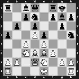 1969 Moskou ch-URS – Round 1 – Tukmakov, Vladimir B – 1/2-1/2 – Stein, Leon Rico – G77