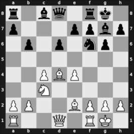 1969 Netanya – Round 8 – Reshevsky, Samuel – 1/2-1/2 – Kraidman, Yair – G55