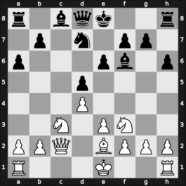 1969 New York ch-USA – Round 2 – Bisguier, Arthur B – 1/2-1/2 – Benko, Pal – G7
