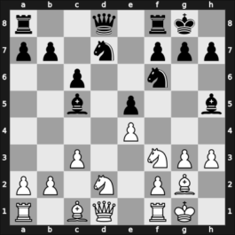 1969 New York ch-USA – Round 10 – Reshevsky, Samuel – 1/2-1/2 – Bisguier, Arthur B – G55