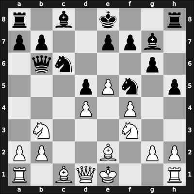 1969 Novi Travnik ch YUG – Round 7 – Nikolic, Stanimir – 1/2-1/2 – Rakic, Branislav – G6