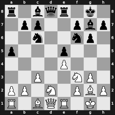 1969 Palma de Mallorca – Round 9 – Najdorf, Miguel – 1-0 – Unzicker, Wolfgang – G84