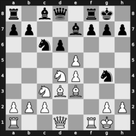 1969 Praia da Rocha zt – Round 3 – Durao, Joaquim – 1/2-1/2 – Huguet, Bernard – G19