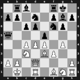 1969 Quito/Guayaquil zt – Round ? – Pena Felix, Gustavo Adolfo – 1/2-1/2 – Garcia Martinez, Silvino – G6