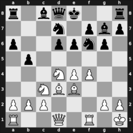 1969 Rubinstein Memorial – Round 15 – Radovici, Corvin – 1/2-1/2 – Adamski, Jan – G61