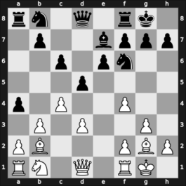 1969 Rubinstein Memorial – Round 5 – Levy, David N L – 0-1 – Bagirov, Vladimir – G20
