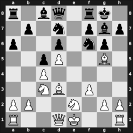 1969 San Juan – Round 1 – Colon Romero, Miguel – 1/2-1/2 – Kaplan, Julio – G4