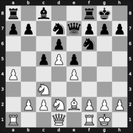 1969 San Juan – Round 2 – Damjanovic, Marko – 1/2-1/2 – Larsen, Benjamin Holsko – G13