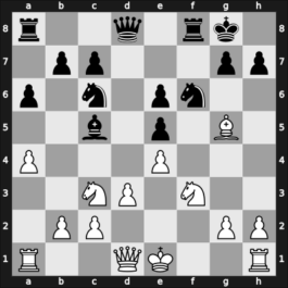 1969 San Juan – Round 7 – Martinez Ibrahim, F. – 0-1 – Bisguier, Arthur B – G48