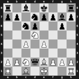 1969 Sarajevo – Round 1 – Barczay, Laszlo – 1/2-1/2 – Matulovic, Milan – G19