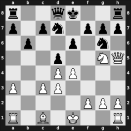 1969 Sarajevo – Round 4 – Lutikov, Anatoly S – 0-1 – Matulovic, Milan – G36
