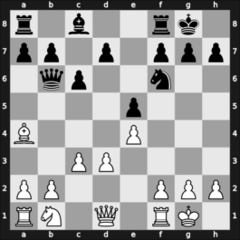 1969 Sweden – Round 1 – Horberg, Bengt-Eric – 1/2-1/2 – Bergman Olsson, Eleonora – G5