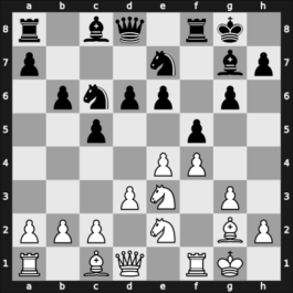 1969 Venice – Round 6 – Zichichi, Alvise – 1/2-1/2 – Benko, Pal – G37