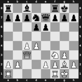 1969 Venice – Round 13 – Ivkov, Borislav – 1/2-1/2 – Taimanov, Mark E – G77