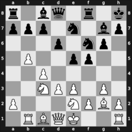 1969 Venice – Round 14 – Taimanov, Mark E – 1-0 – Cappello, Guido – G83