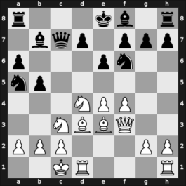 1969 Vidmar Memorial – Round 6 – Byrne, Robert E – 1/2-1/2 – Barcza, Gedeon – G5