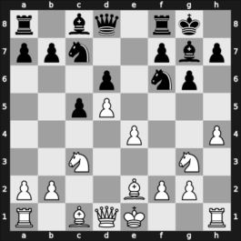 1969 Vilnius – Round 8 – Portisch, Ferenc – 1/2-1/2 – Timman, Jan H – G40
