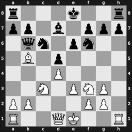 1969 Vrsac – Round 2 – Matulovic, Milan – 1/2-1/2 – Ivkov, Borislav – G20