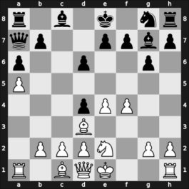 1969 Vrsac – Round 4 – Rossolimo, Nicolas – 1/2-1/2 – Benko, P. – G31