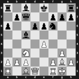 1969 Vrsac – Round 6 – Matulovic, Milan – 1/2-1/2 – Damjanovic, Marko – G43