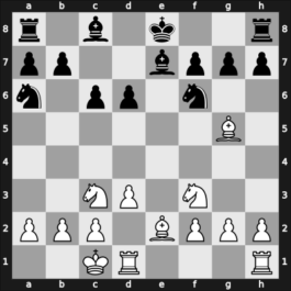 1969 Vrsac – Round 8 – Ciric, Dragoljub M – 1/2-1/2 – Benko, Pal – G56